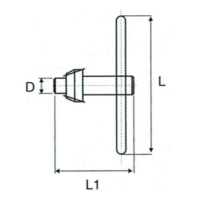 Nøgle til 13 mm borepatron med tandkrans